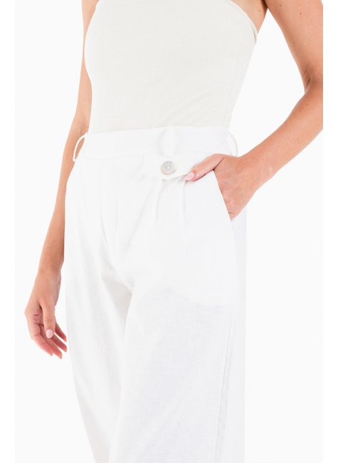 Calça Envelope CalÃ§a Pescador Branca Linho CalÃ§a Alfaiataria